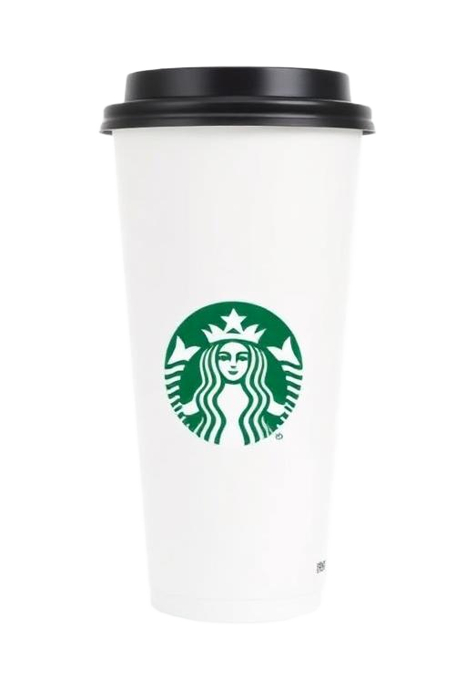 Starbucks Tall size cup of hot americano coffee