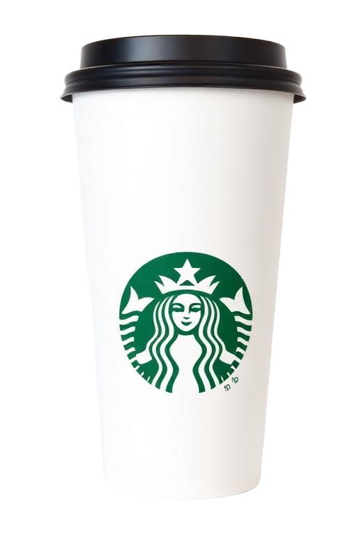 Starbucks Venti size cup of hot americano coffee